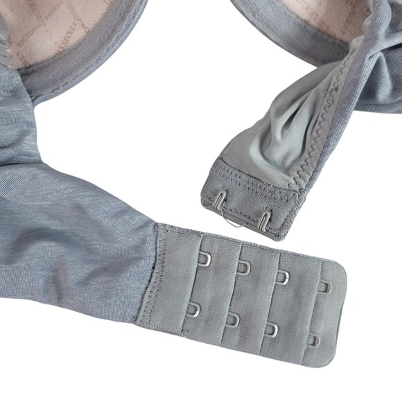 Victoria's Secret Uplift Semi Demi Bra Gray 34D Underwire Adjustable Seamless - Picture 8 of 9